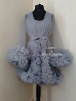 Short Length Ruffle Tulle robe