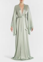 Long Bridesmaids Silk Robe - Image 2